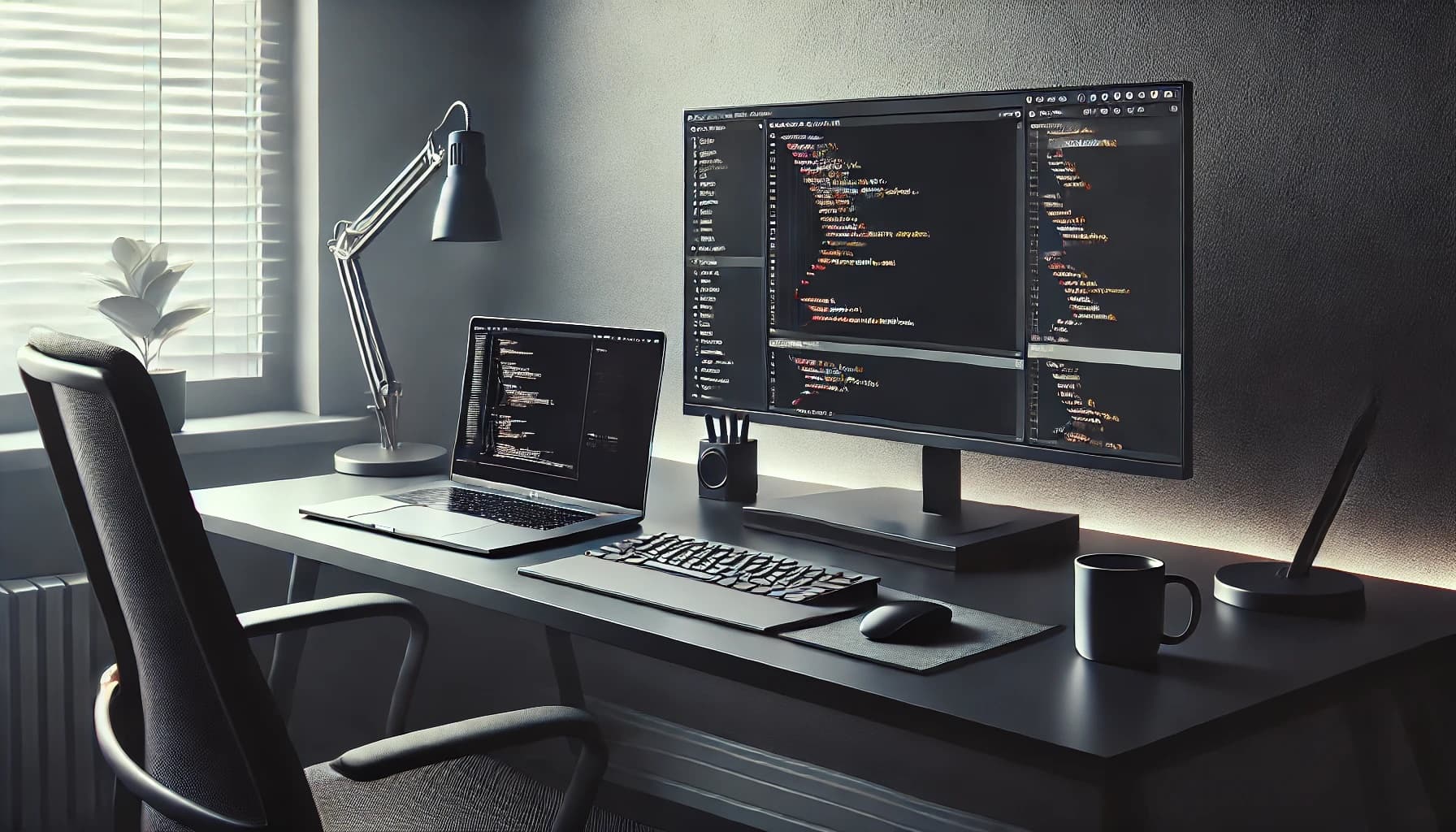 Minimalist Developer Workspace